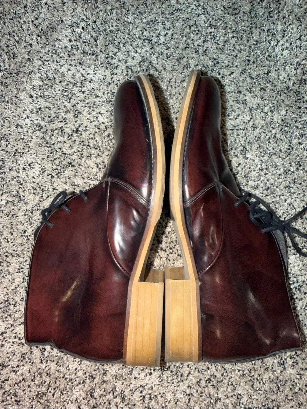 Dune London Men’s Chukka Boots Dark Brown Leather Men’s Size 13